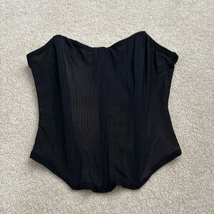 Princess Polly Black Corset top strapless